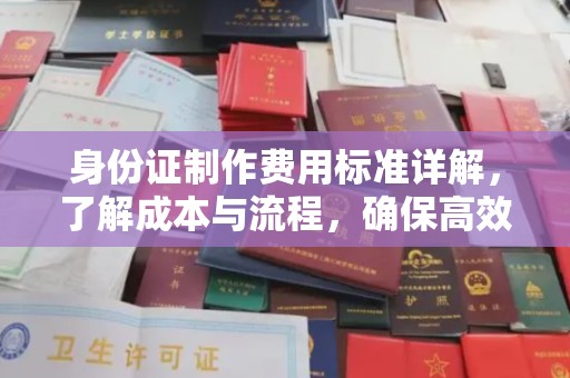 东城身份证制作费用标准详解，了解成本与流程，确保高效办理